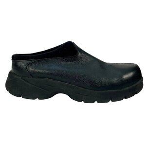 Carolina Slip Resisant Black Leather ESD Steel Toe Slip-On Work Shoes Womens 8.5